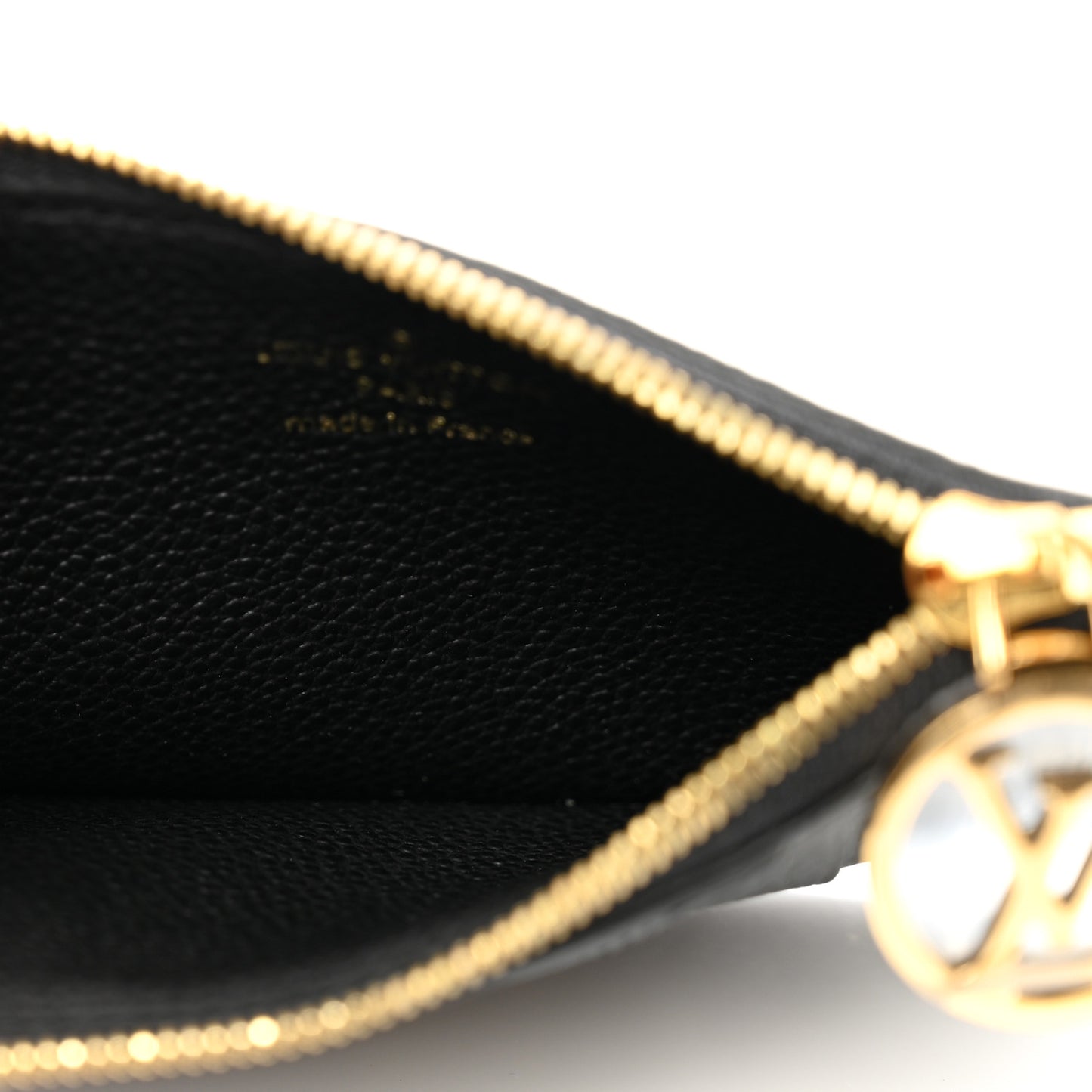 Empreinte Monogram Zipped Romy Card Holder Black