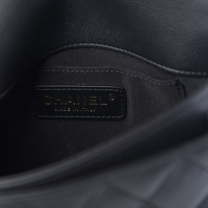 Chanel Calfskin Quilted Top Handle Flap Black 6 of 13