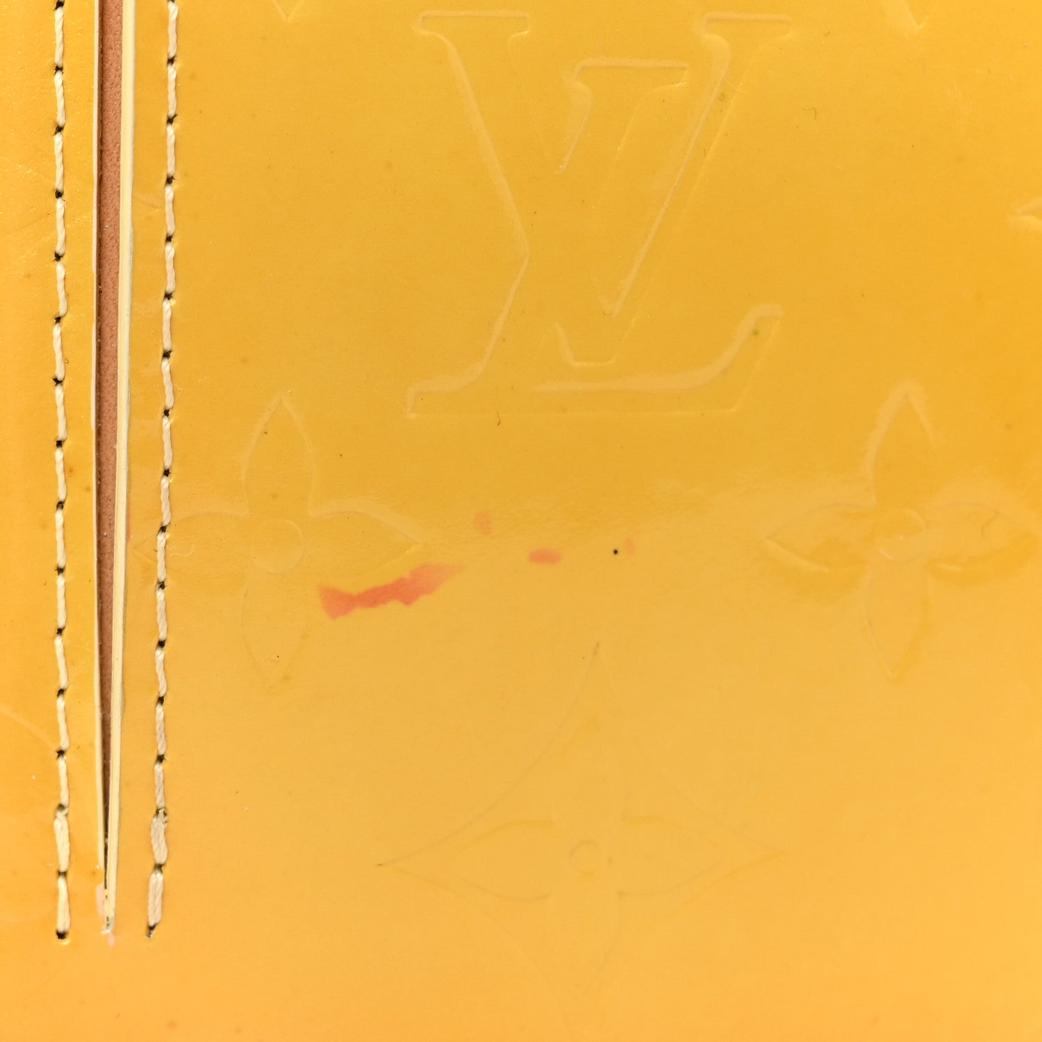 Louis Vuitton Vernis Mott Yellow 10 of 12