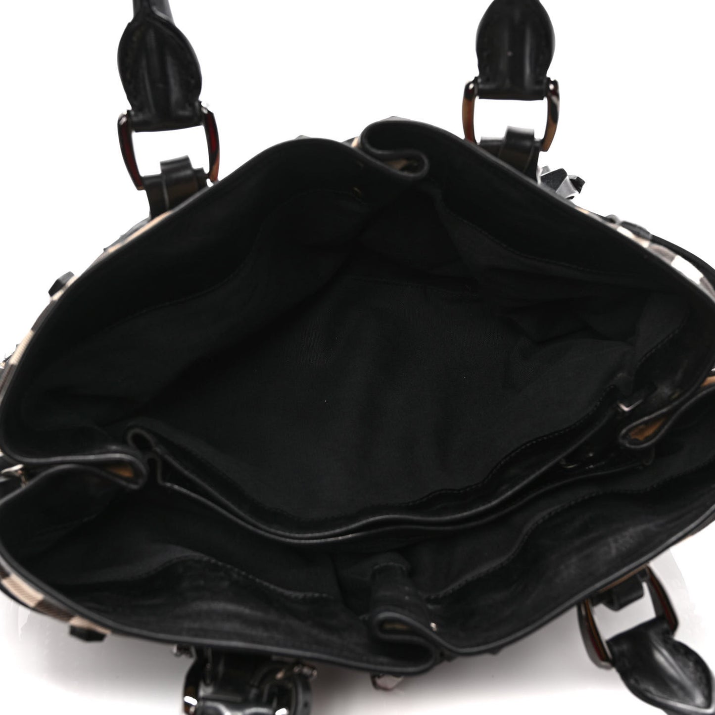 Calfskin House Check Studded Rowan Black