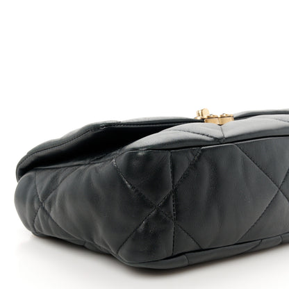 Chanel Lambskin Quilted Medium Chanel 19 Flap Black 9 of 11