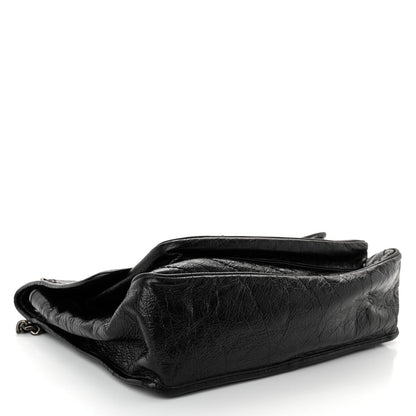 Saint Laurent Crinkled Calfskin Matelasse Monogram Large Niki Chain Satchel Black 4 of 10