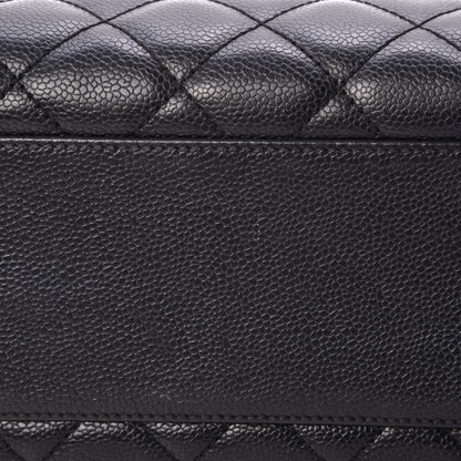Chanel Caviar Quilted Jumbo Kelly Flap Black 9 of 16