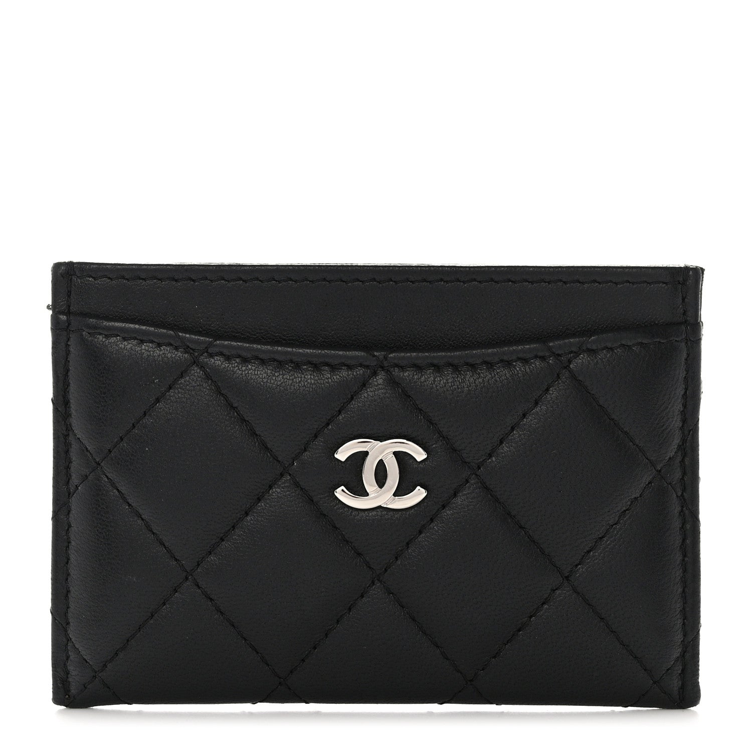Chanel Lambskin Quilted Card Holder Black 1 of 8