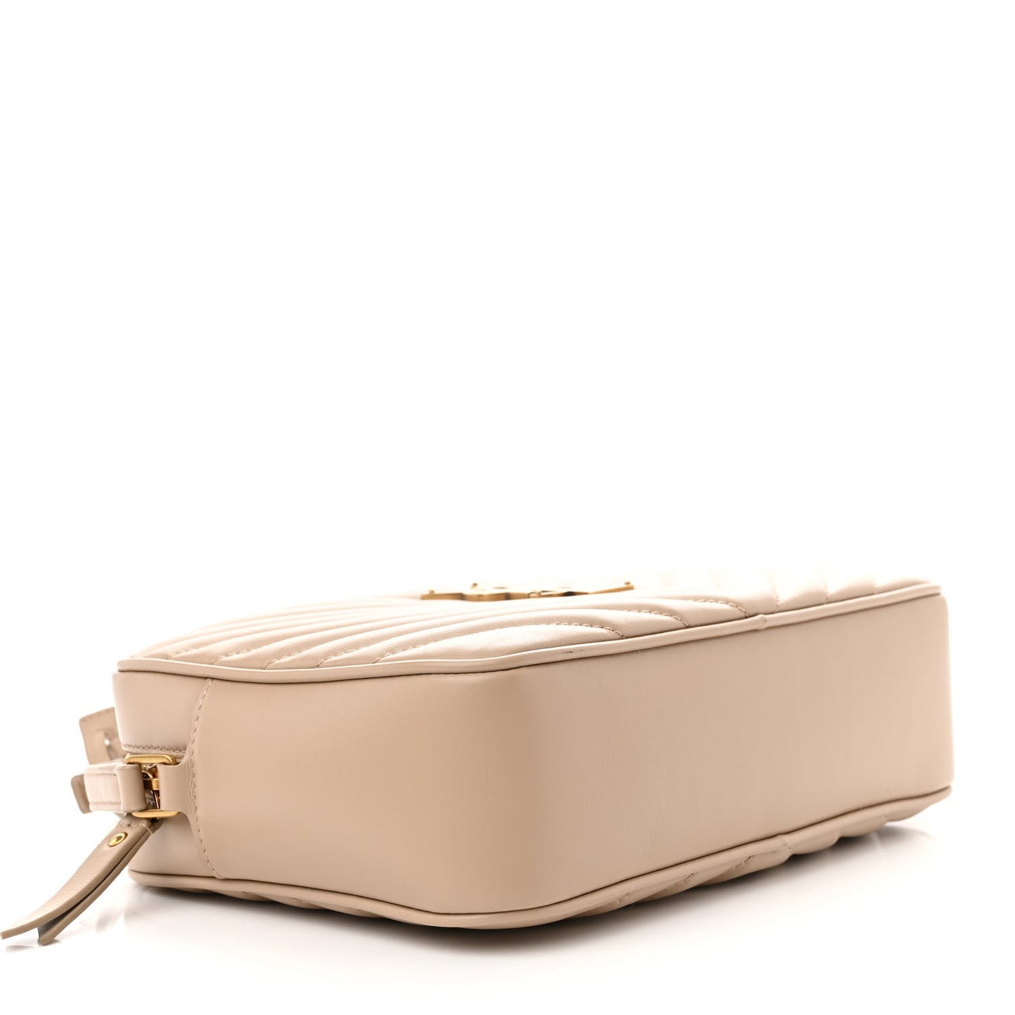 Calfskin Matelasse Monogram Lou Camera Bag Dark Beige