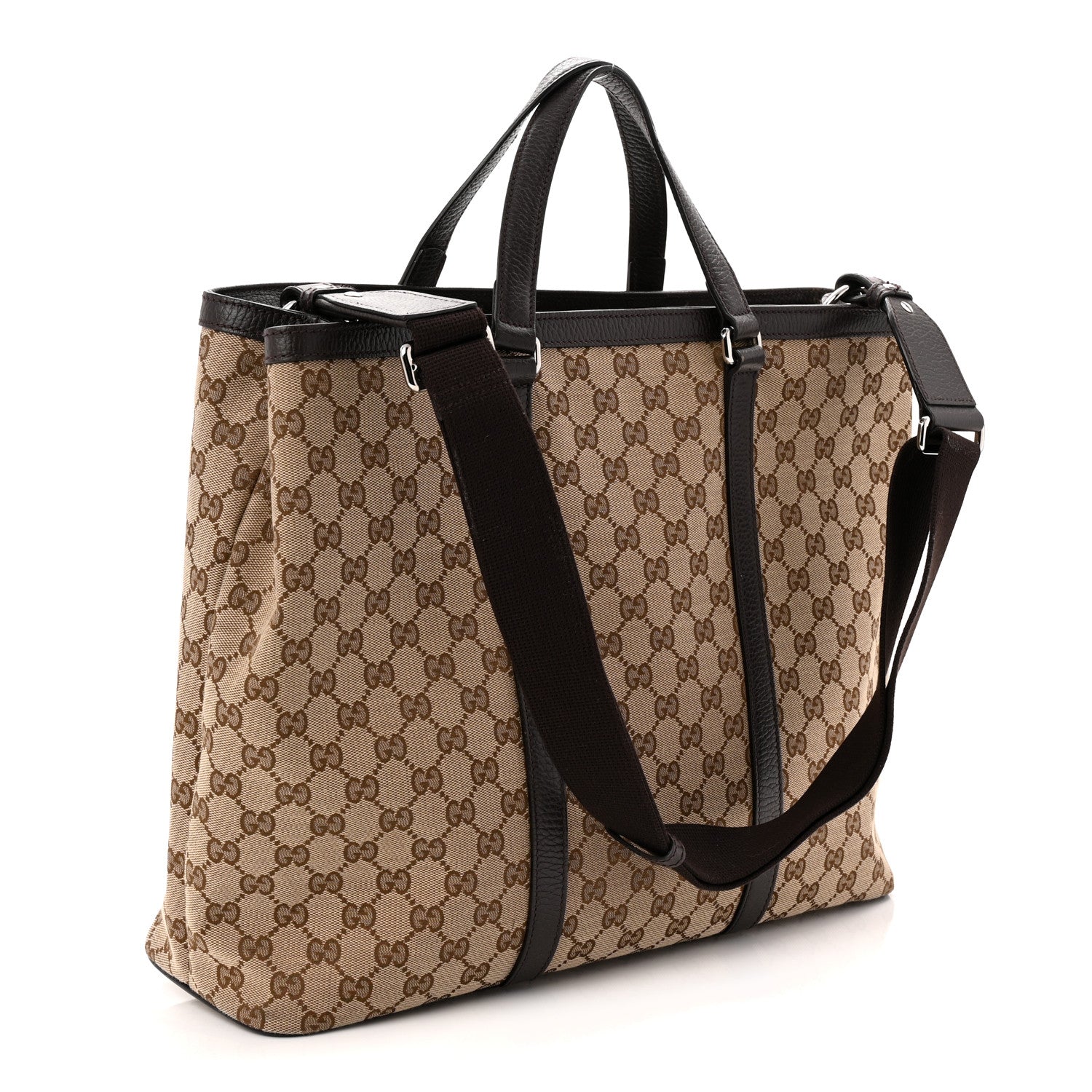 Gucci GG Monogram Large Joy Tote Bag Dark Brown 3 of 13