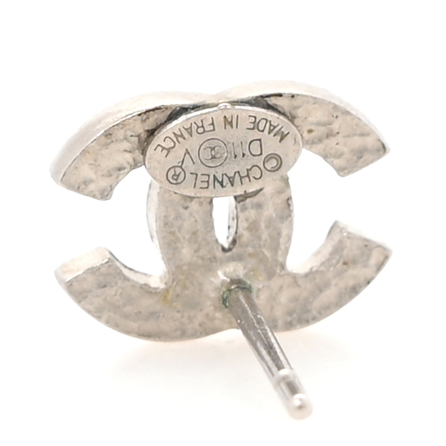 Crystal Mini Timeless CC Earrings Silver
