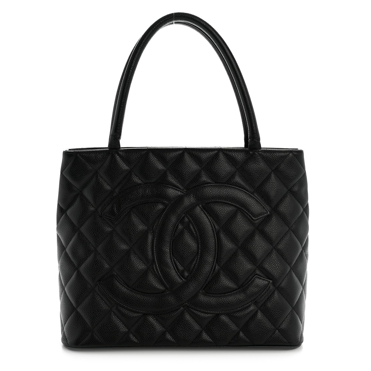 Chanel Caviar Quilted Medallion Tote Black 1 of 15
