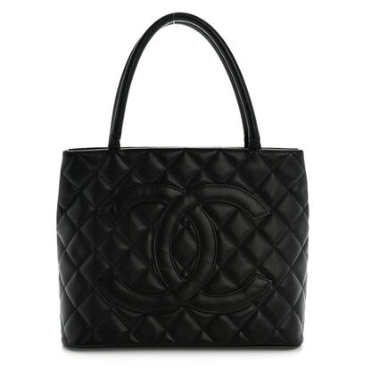 Chanel Caviar Quilted Medallion Tote Black 1 of 15