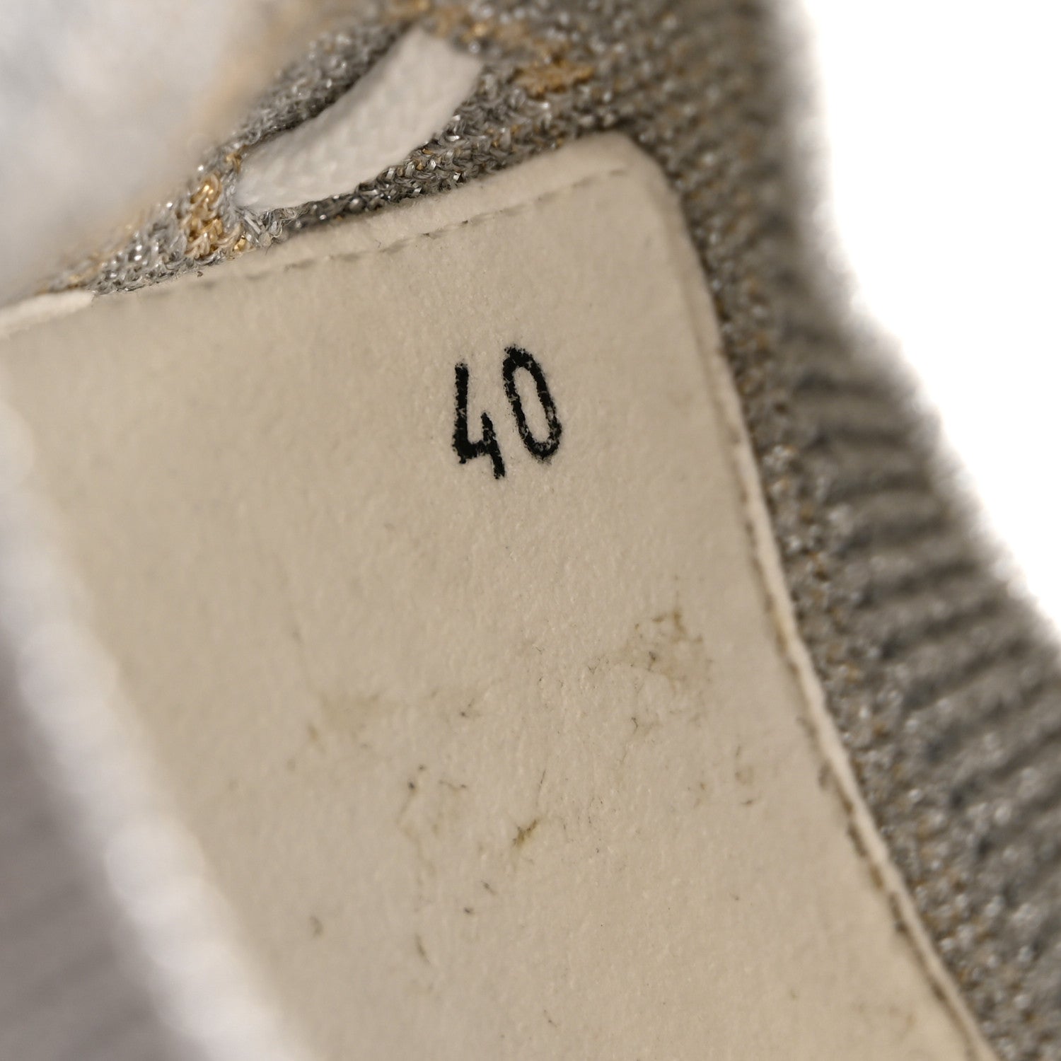 Hermes Metallic Knit Calfskin Suede Goatskin Bi-Color Womens Addict Sneakers 40 Multicolor Gris Argent 8 of 13