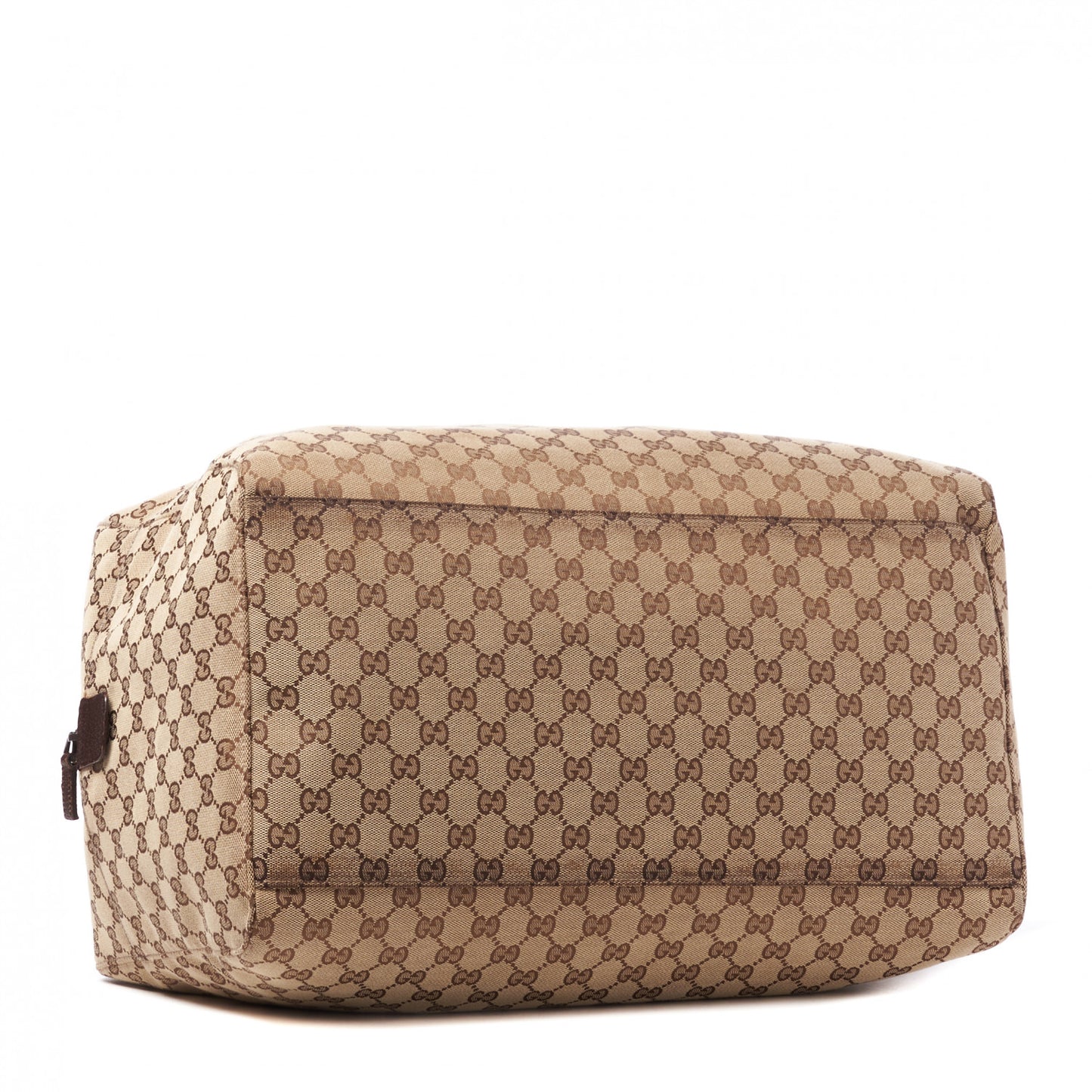GG Monogram Web Medium Collapsible Carry On Duffle Beige Brown