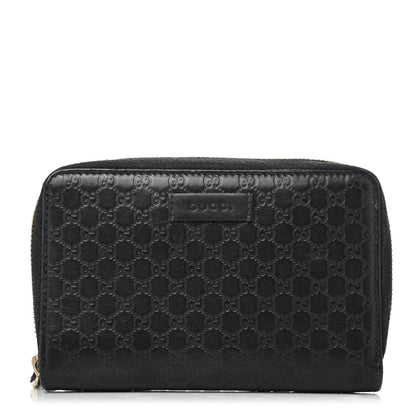 Gucci Soft Microguccissima Zip Around Organizer Wallet Black 1 of 4