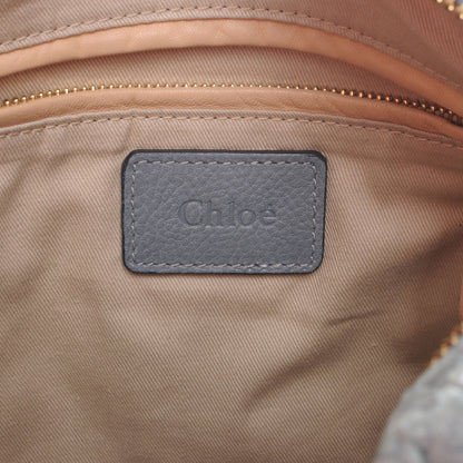 Chloe Python Medium Paraty Light Blue 6 of 8