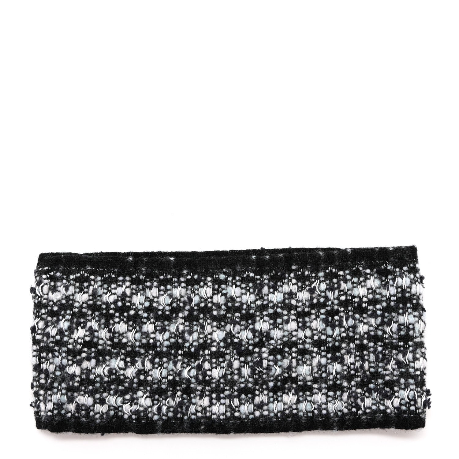 Chanel Cashmere Logo Headband Black White 3 of 4