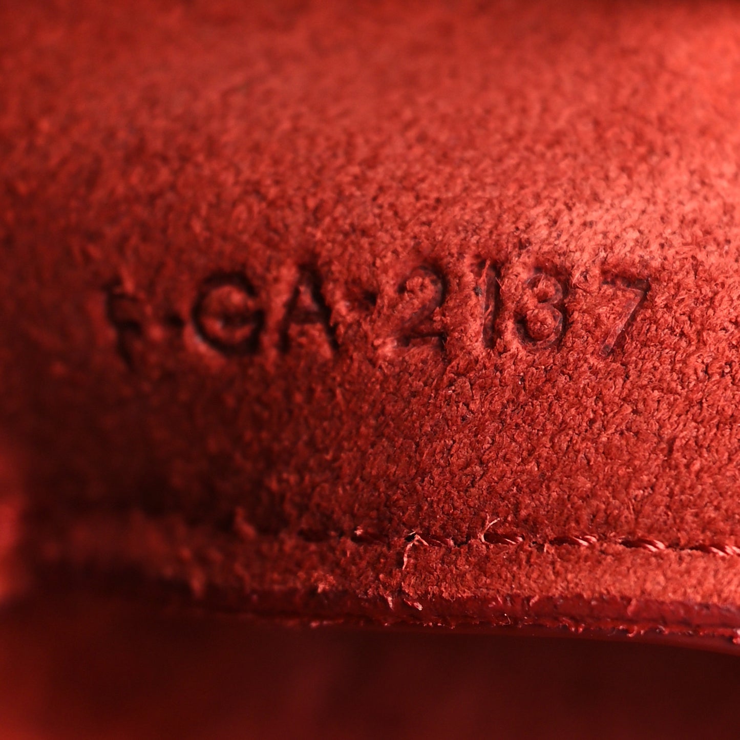 Baby Grained Calfskin Micro Belt Bag Coquelicot