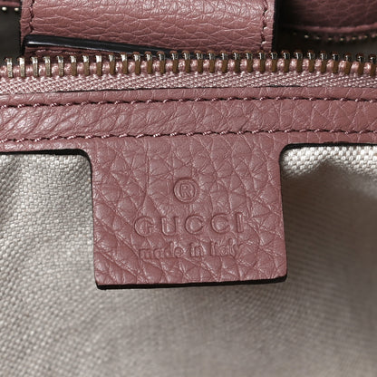 Gucci Pebbled Calfskin Large Bamboo Shopper Tote Rosy Phard 5 of 10