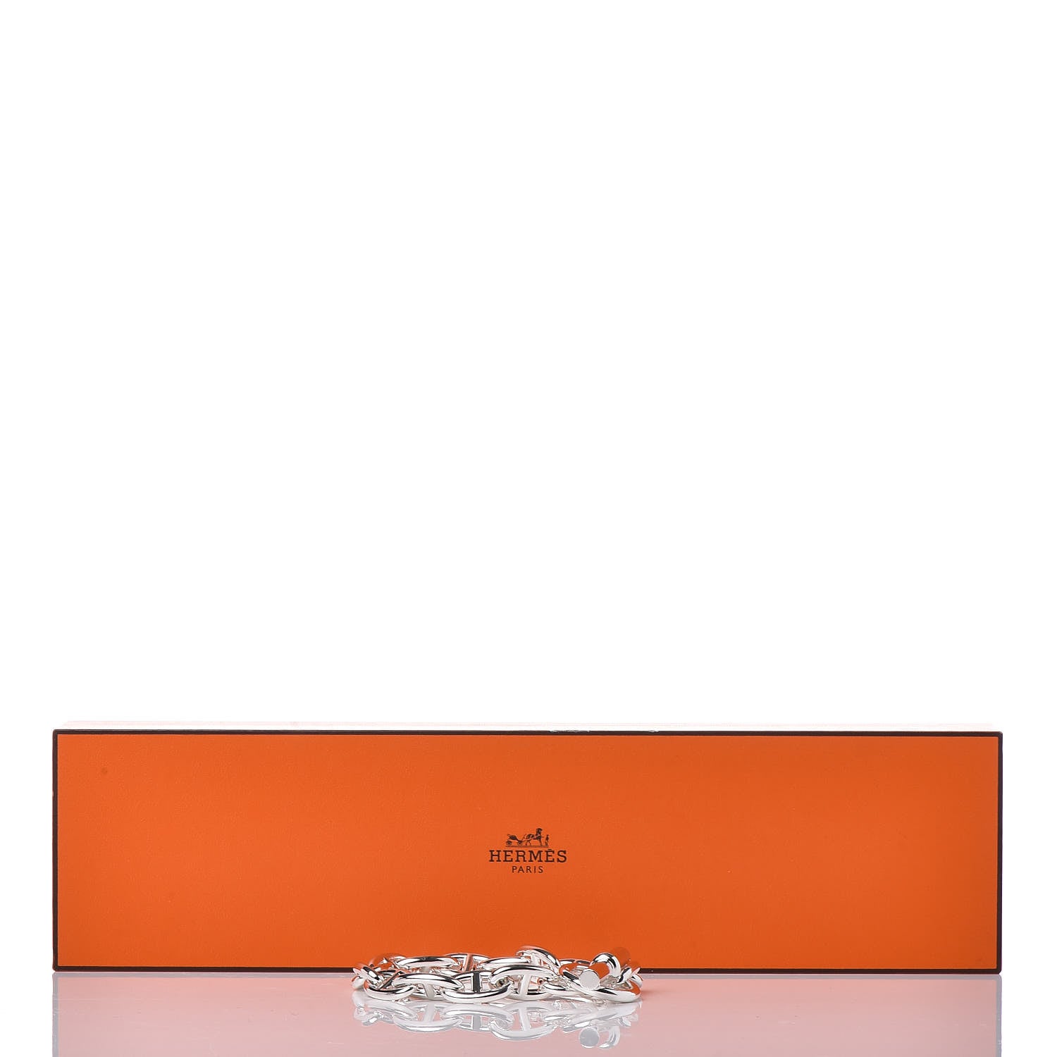 Hermes Sterling Silver GM Chaine D'Ancre Bracelet 14 6 of 6