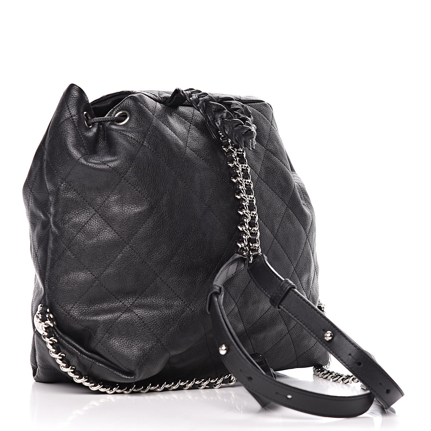Chanel Caviar Stitched Backpack Black 3 of 10