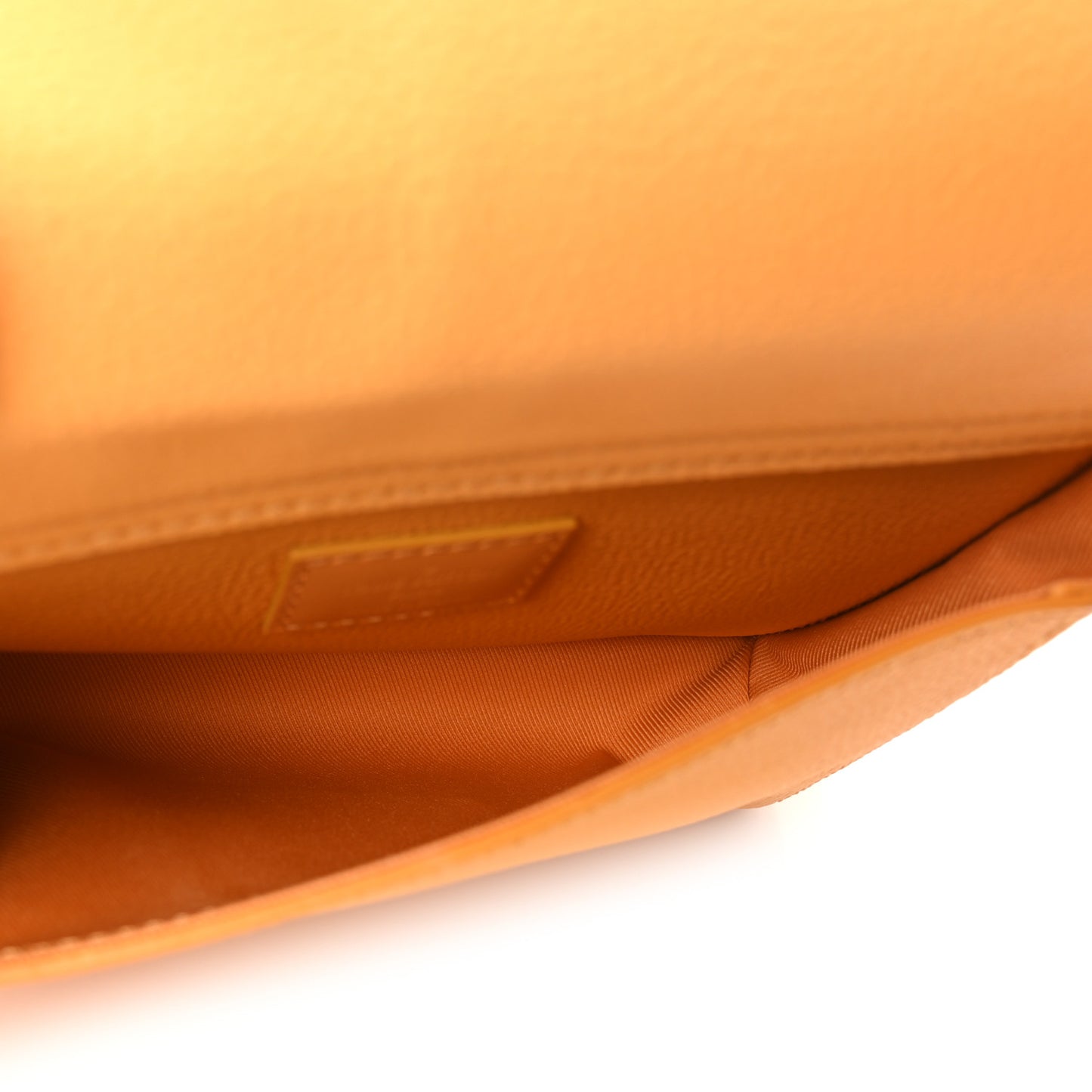 Grained Calfskin Aerogram Takeoff Sling Safran Yellow