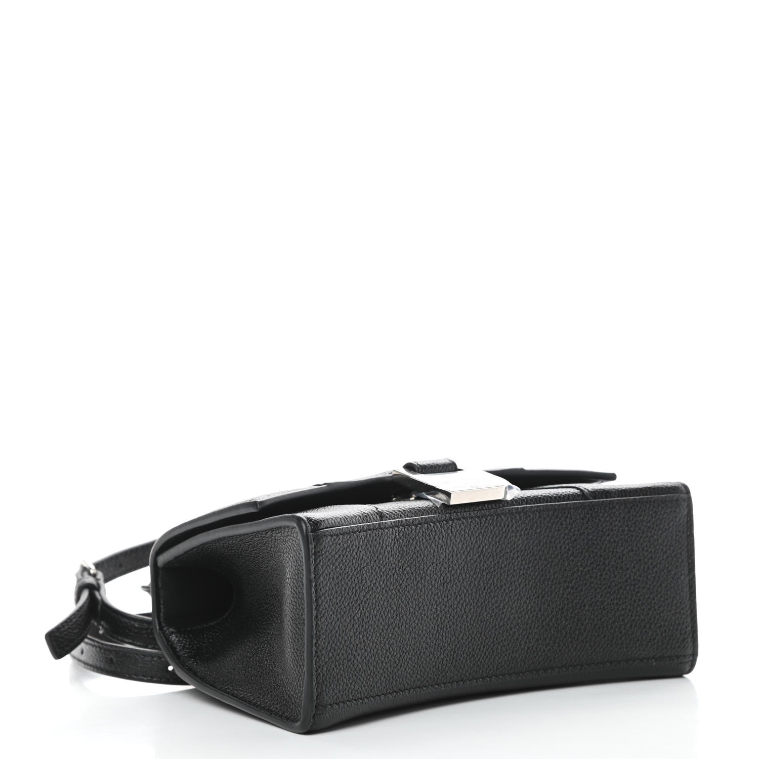 Balenciaga Grained Calfskin Hourglass Top Handle Bag XS Black 4 of 12