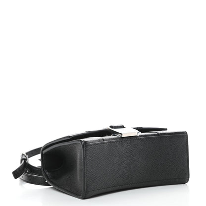 Balenciaga Grained Calfskin Hourglass Top Handle Bag XS Black 4 of 12