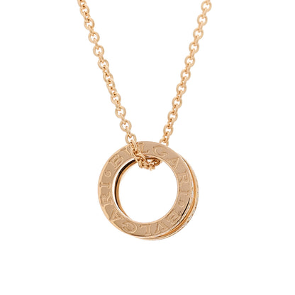Bulgari 18K Rose Gold Diamond B.Zero1 Open Legends Pendant Necklace 4 of 9