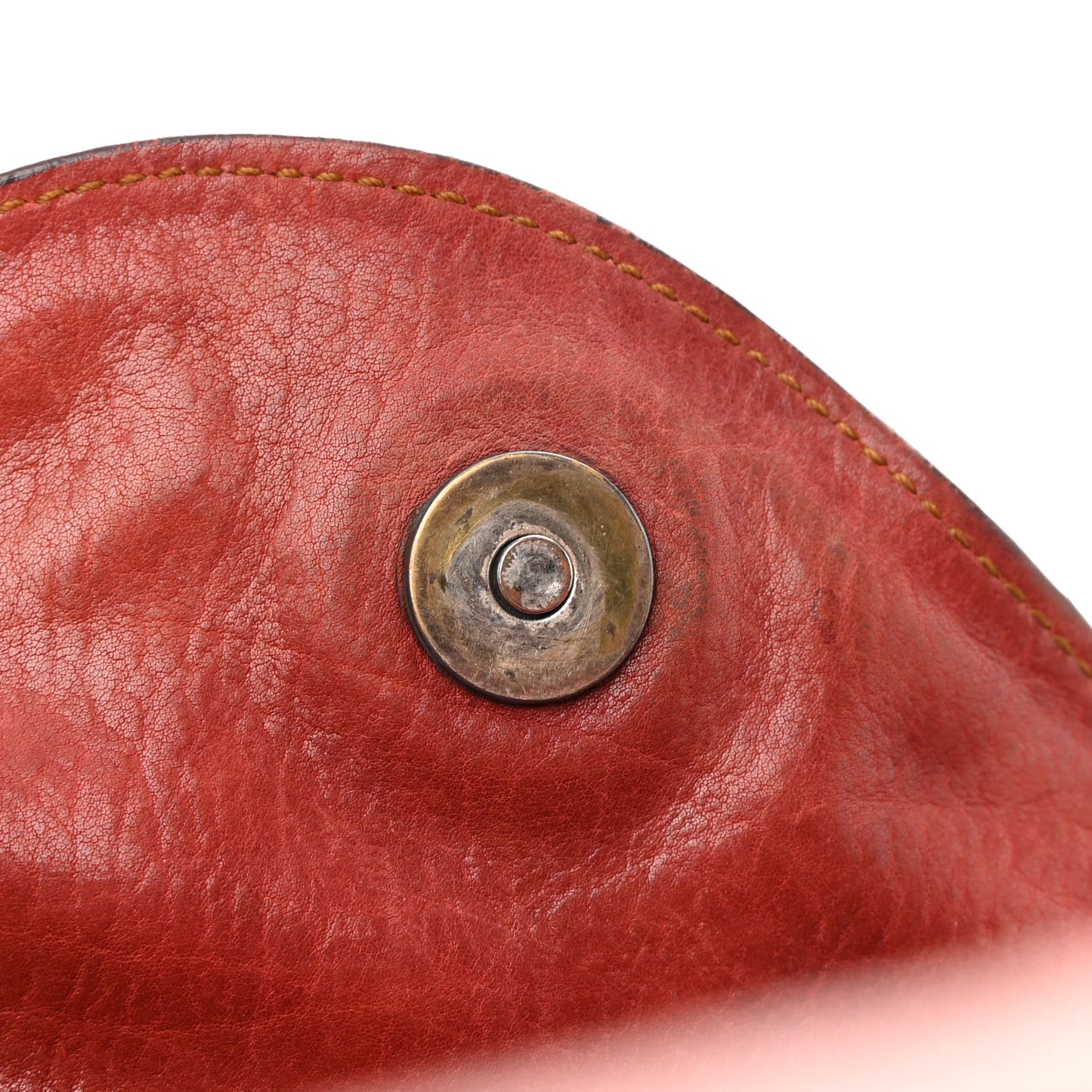 Calfskin Medium Gaucho Double Saddle Bag Red