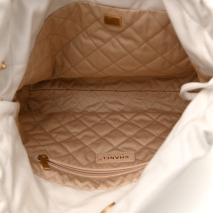 Chanel Shiny Calfskin Quilted Small Chanel 22 White 6 of 12