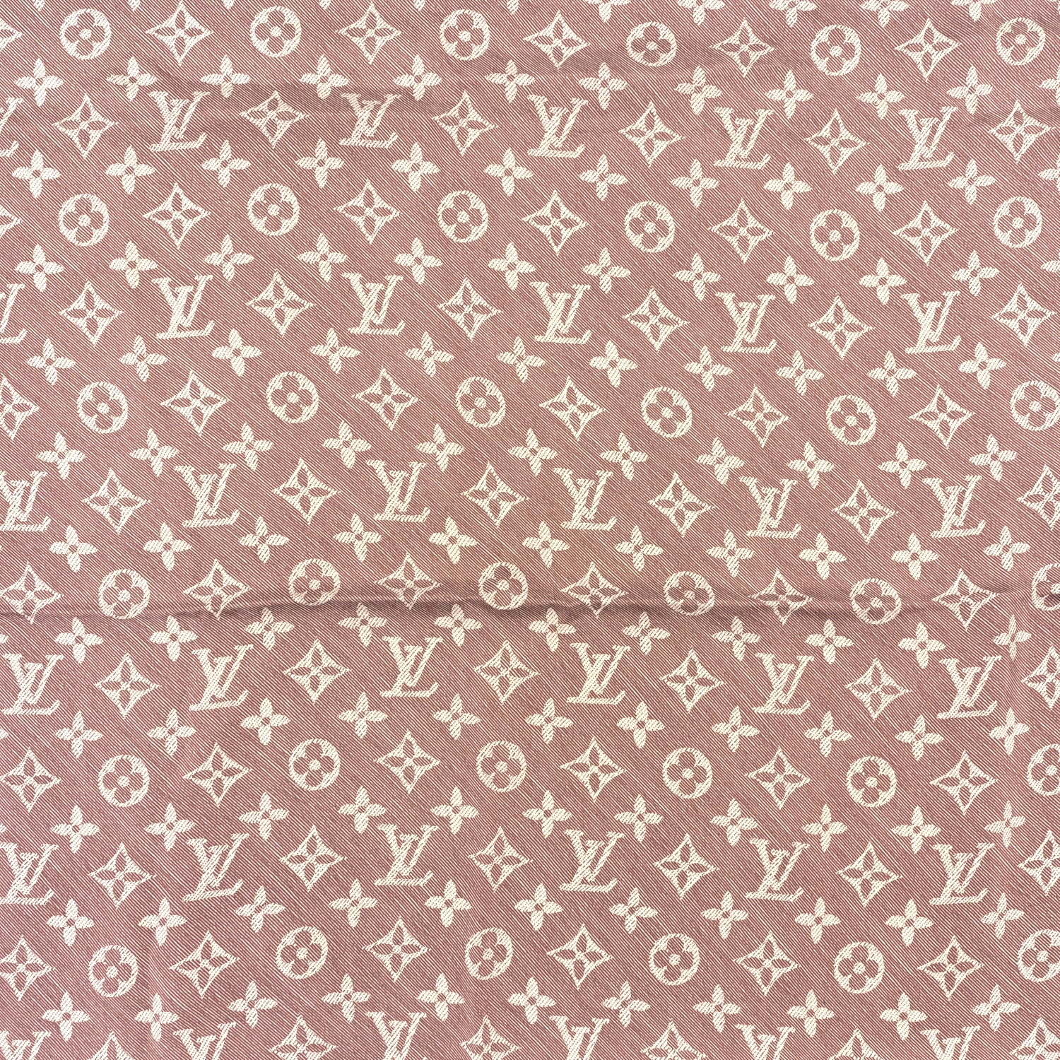Louis Vuitton Silk Monogram New Denim Bandana Scarf Rose Pale 3 of 3