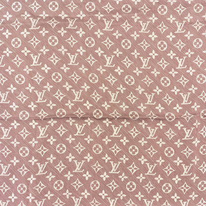 Louis Vuitton Silk Monogram New Denim Bandana Scarf Rose Pale 3 of 3