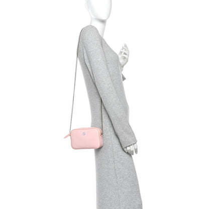 Gucci Dollar Calfskin Enamel Monochrome Super Mini GG Marmont Chain Shoulder Bag Light Pink Blue 2 of 10