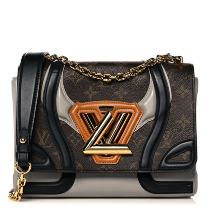 Louis Vuitton Calfskin Monogram Twist Shoulder Bag MM 1 of 19