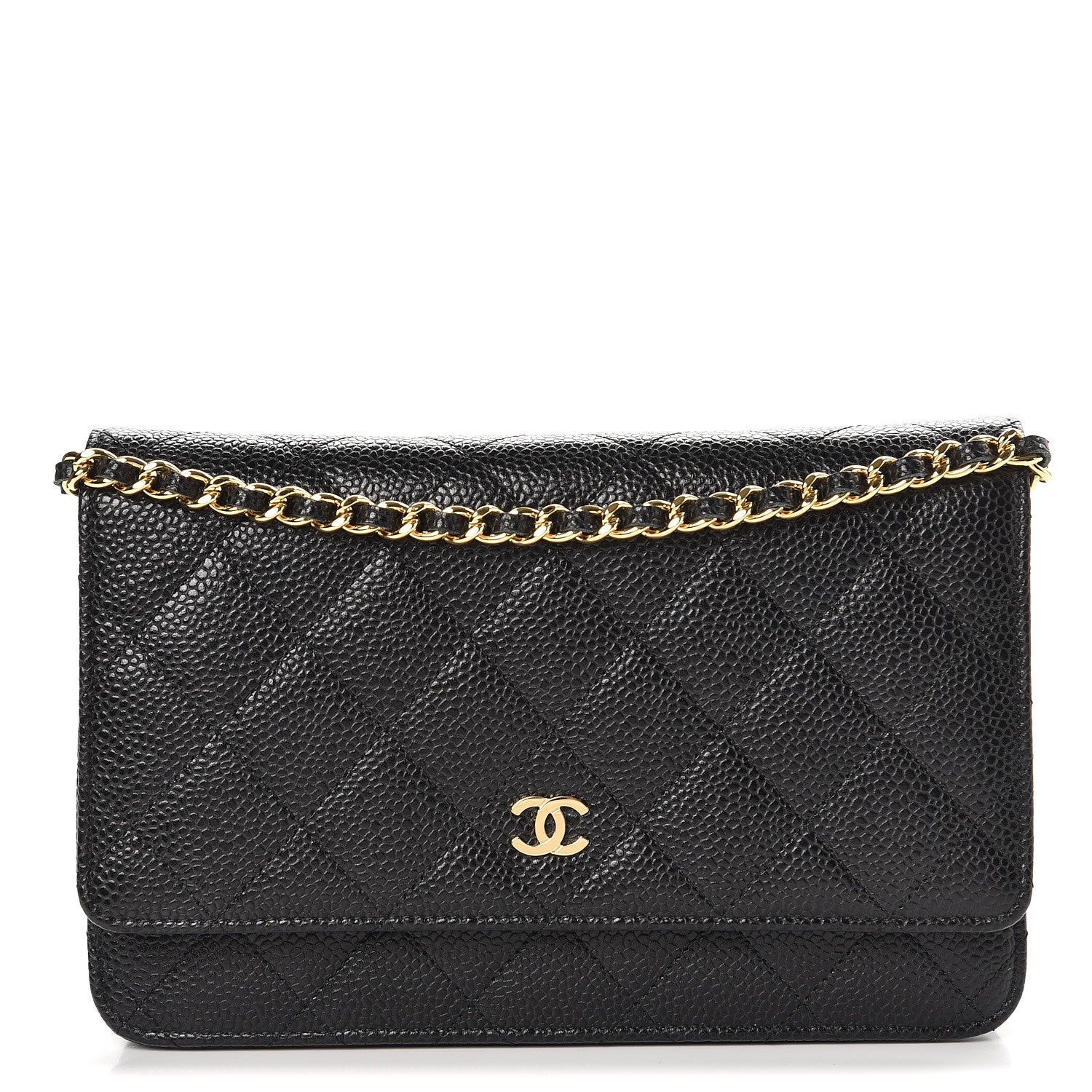 Chanel Caviar Quilted Wallet On Chain WOC Black 1 of 9
