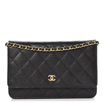 Chanel Caviar Quilted Wallet On Chain WOC Black 1 of 9