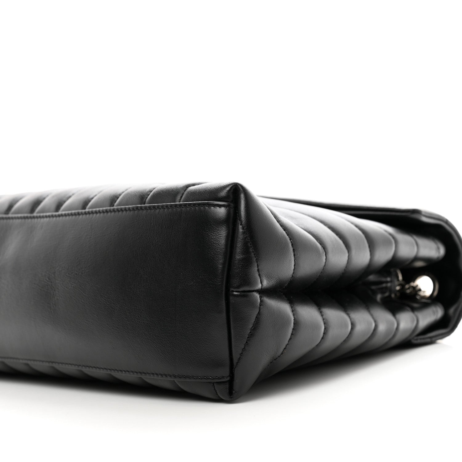 Saint Laurent Calfskin Y Quilted Monogram Medium Loulou Chain Satchel Black 11 of 11
