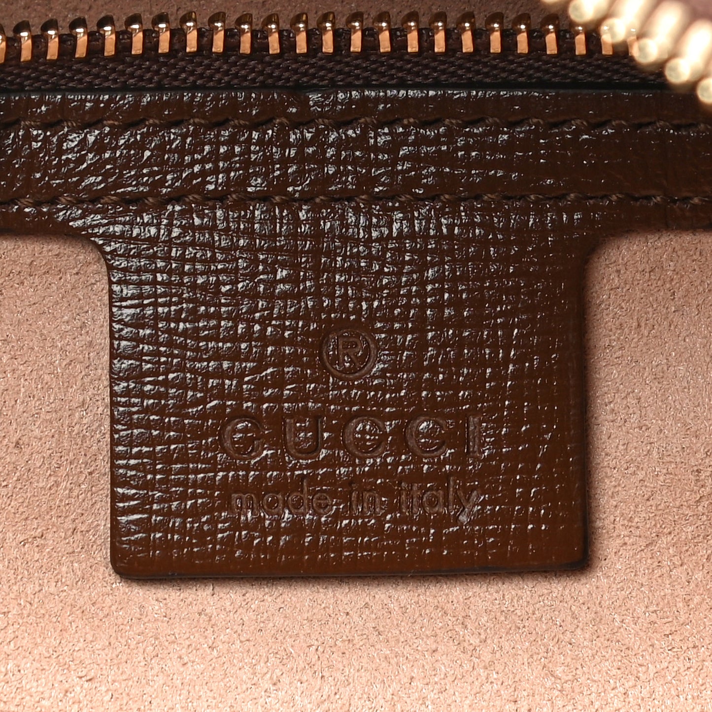 GG Supreme Monogram Small Horsebit 1955 Shoulder Bag Beige Brown Sugar