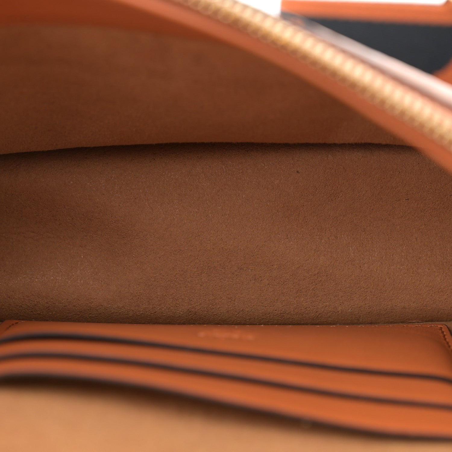 MCM Visetos Calfskin Monogram Mini Tracy Crossbody Bag Cognac 5 of 10