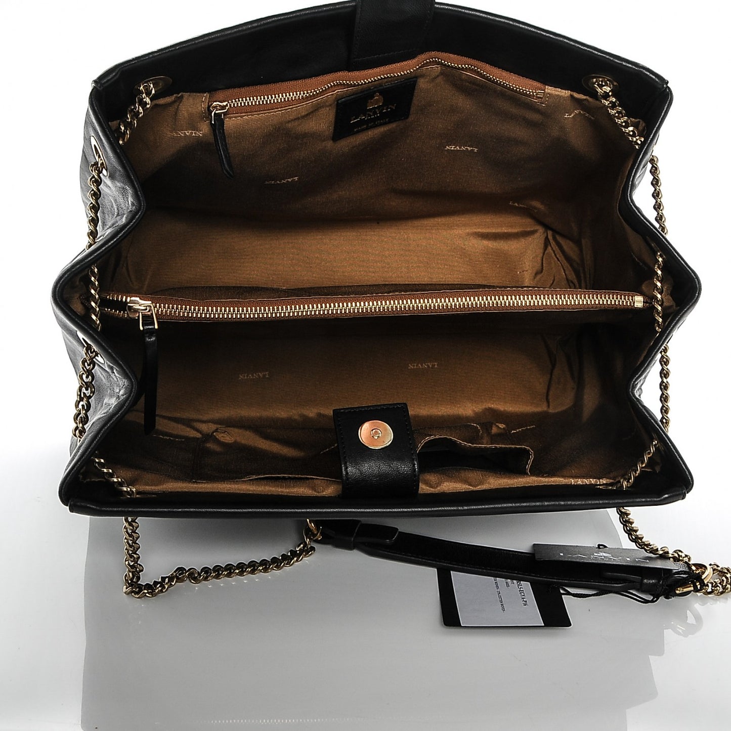 Lambskin Quilted Medium Sugar Shoulder Bag Black