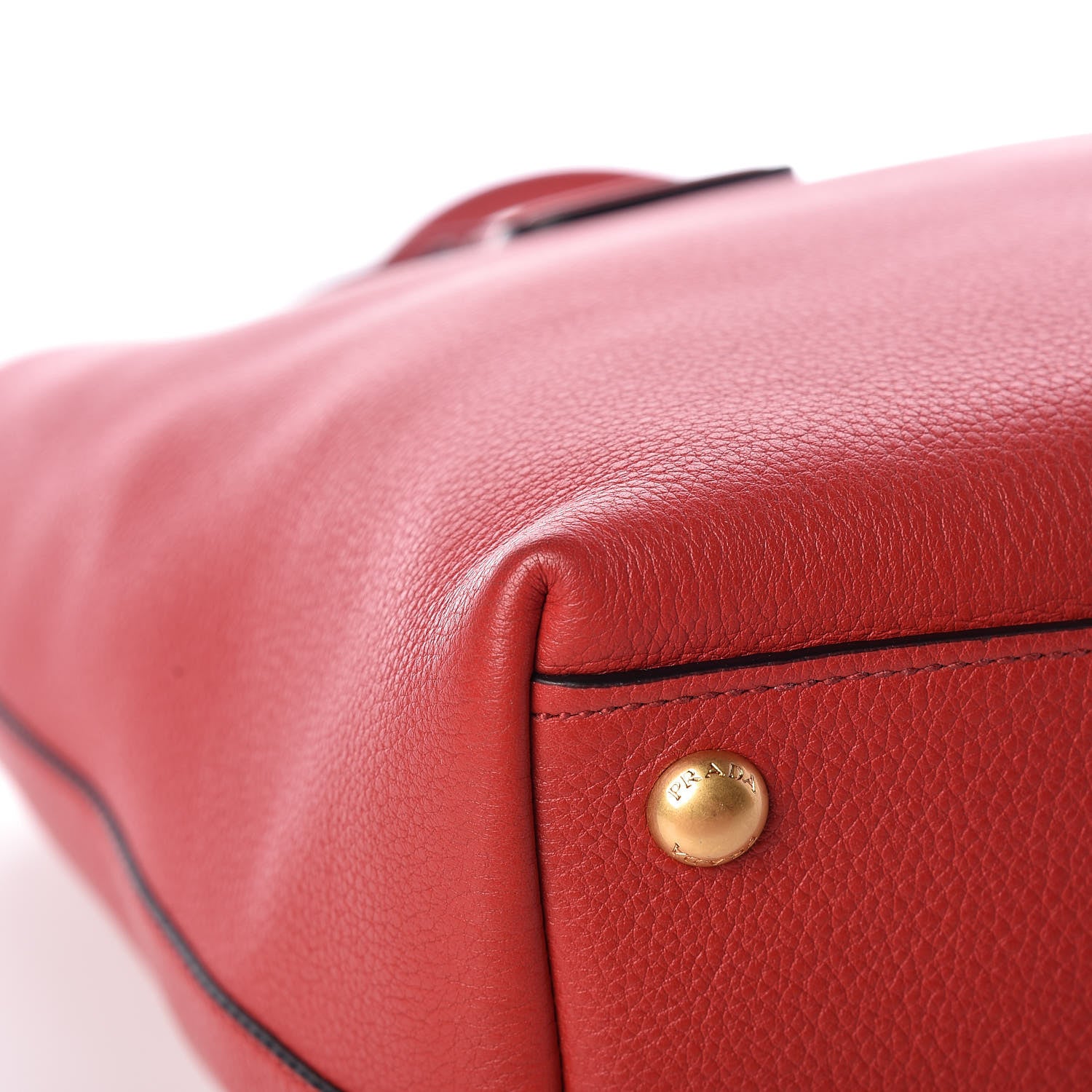 Prada Vitello Daino Tote Rosso 12 of 12