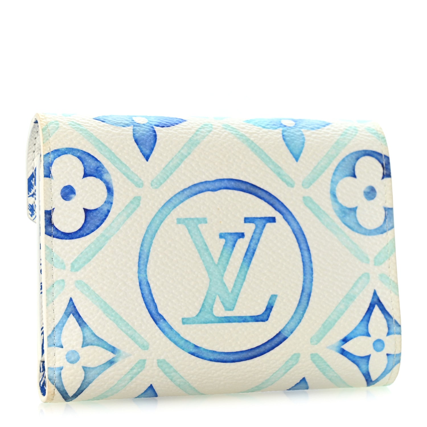 Louis Vuitton Monogram Giant By The Pool Victorine Wallet Lagoon Blue 3 of 8