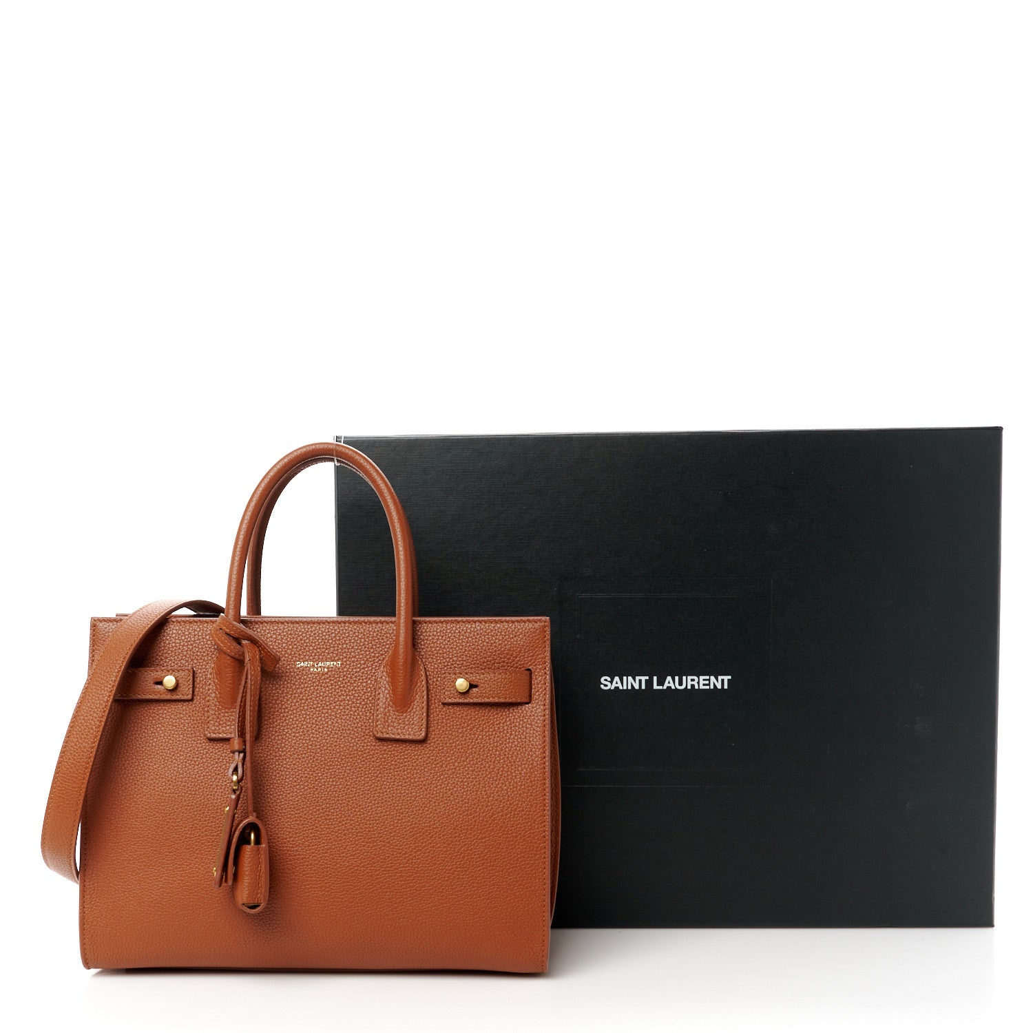 Saint Laurent Grained Calfskin Baby Sac De Jour Supple Canyon 11 of 11