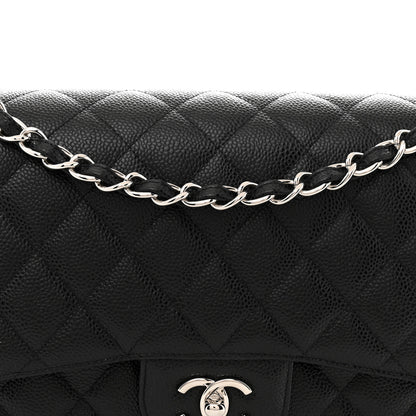 Chanel Caviar Quilted Jumbo Double Flap Black 8 of 11
