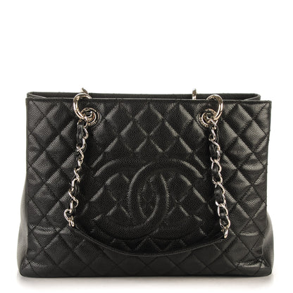 Chanel Caviar Quilted Grand Shopping Tote GST Black 1 of 7