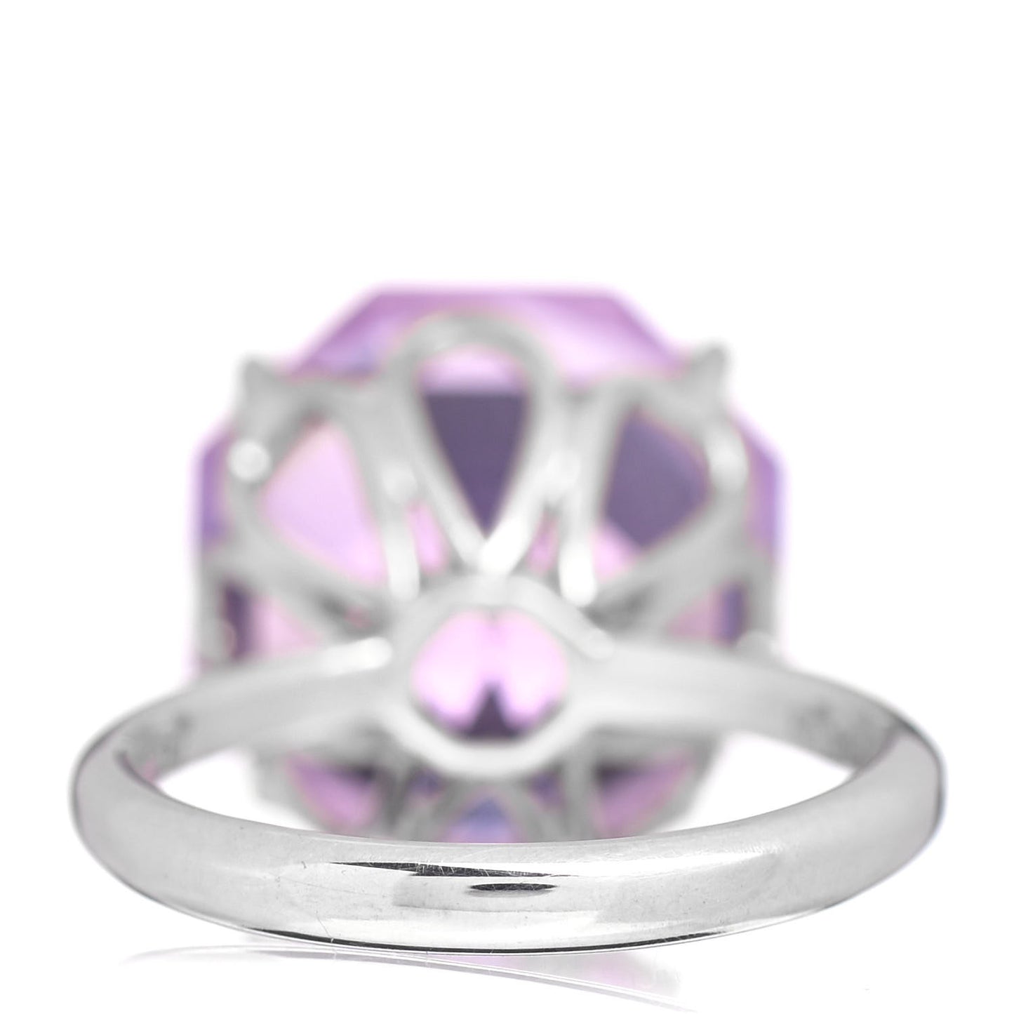 Sterling Silver Amethyst Sparklers Octagonal Cocktail Ring 47 4