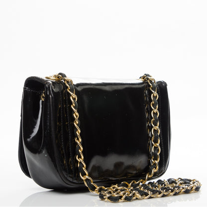 Chanel Patent Mini Flap Black 3 of 9