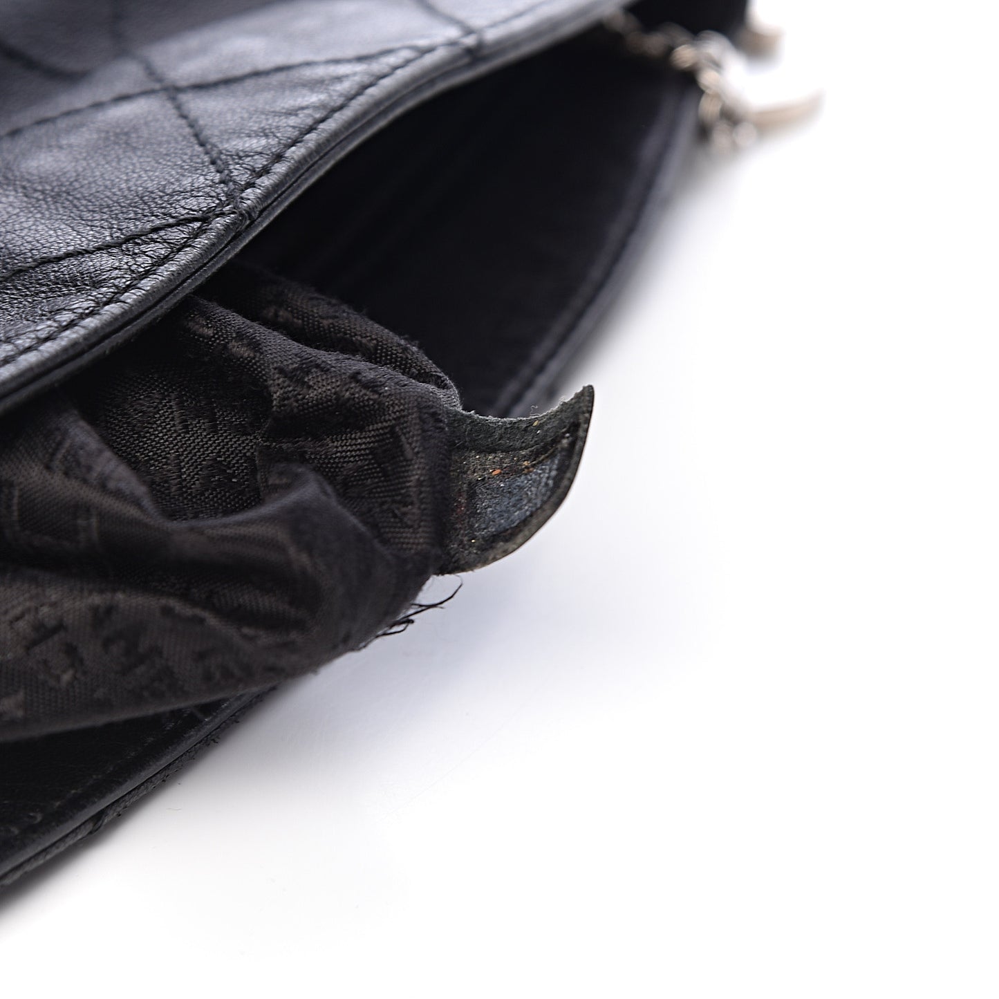 Lambskin Stitched Medium Ultimate Soft Tote Black
