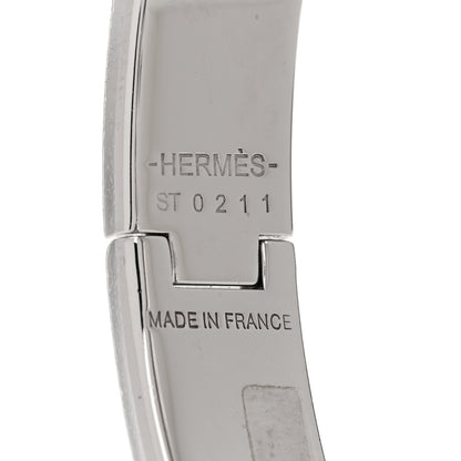Hermes Enamel Narrow Clic Clac H Bracelet PM Rose Dragee 4 of 5