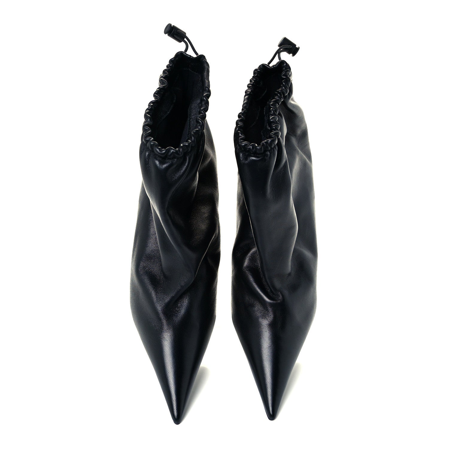 Balenciaga Smooth Nappa Scrunch Booties 38 Black 5 of 10
