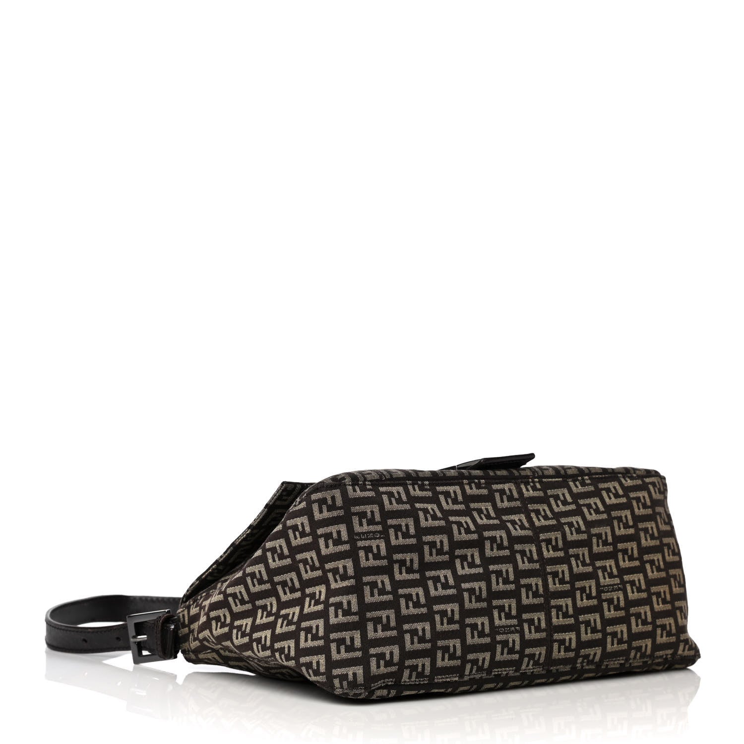 Fendi Zucchino Vitello Mama Baguette Testa di Moro Beige 10 of 26