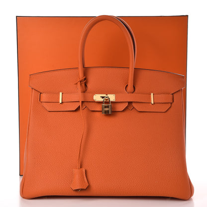 Hermes Togo Birkin 35 Orange 36 of 36